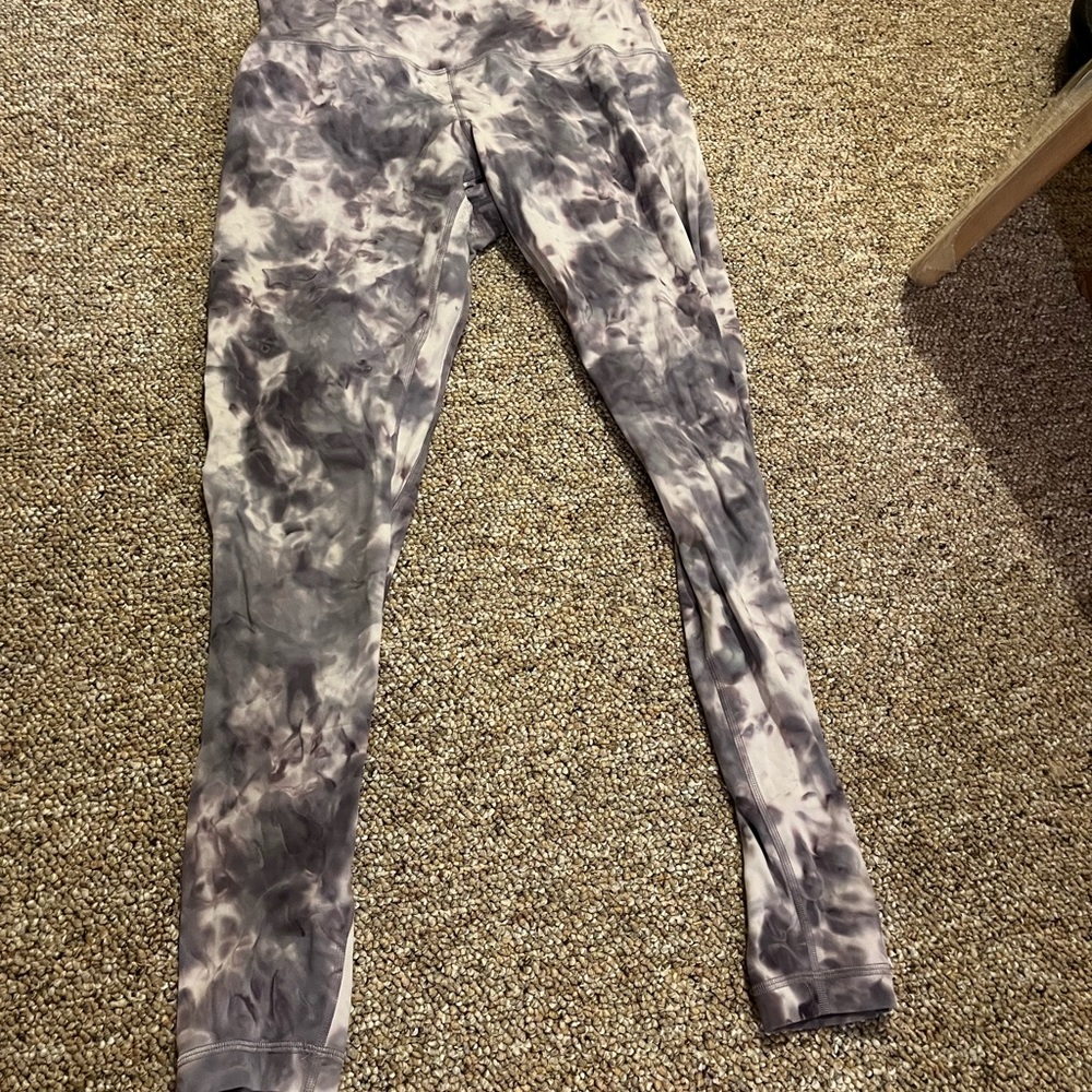 Lululemon purple dye align leggings